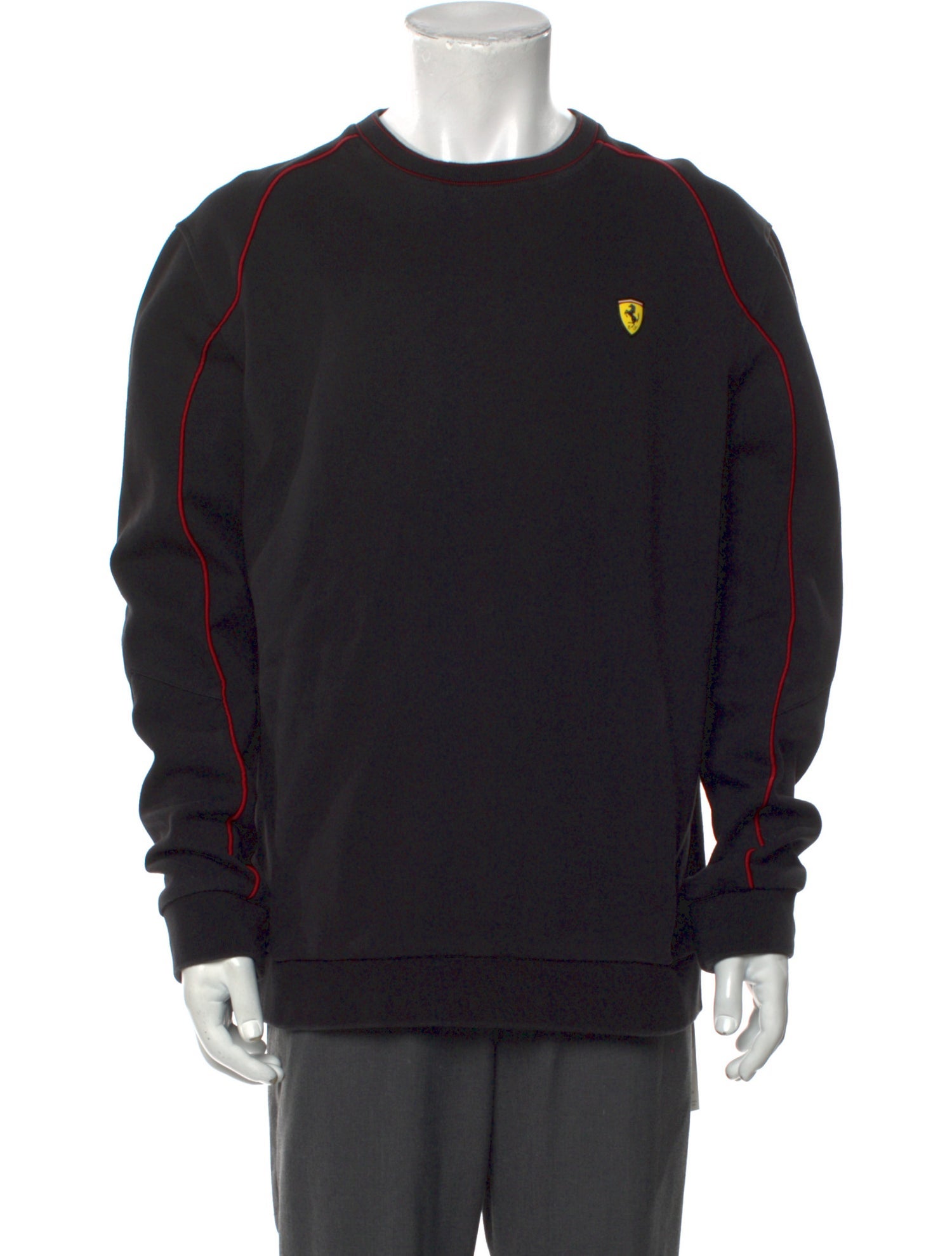 Ferrari Crew Neck Long Sleeve Sweatshirt