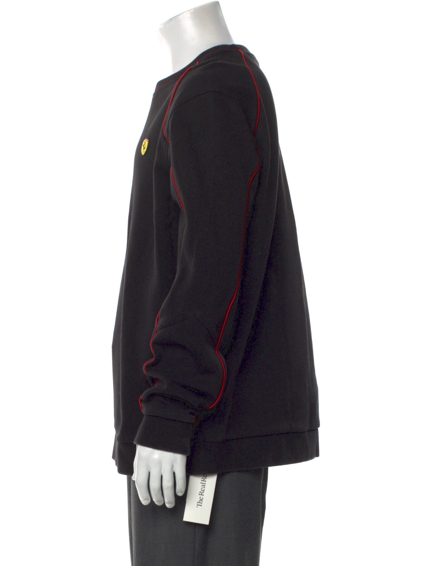 Ferrari Crew Neck Long Sleeve Sweatshirt