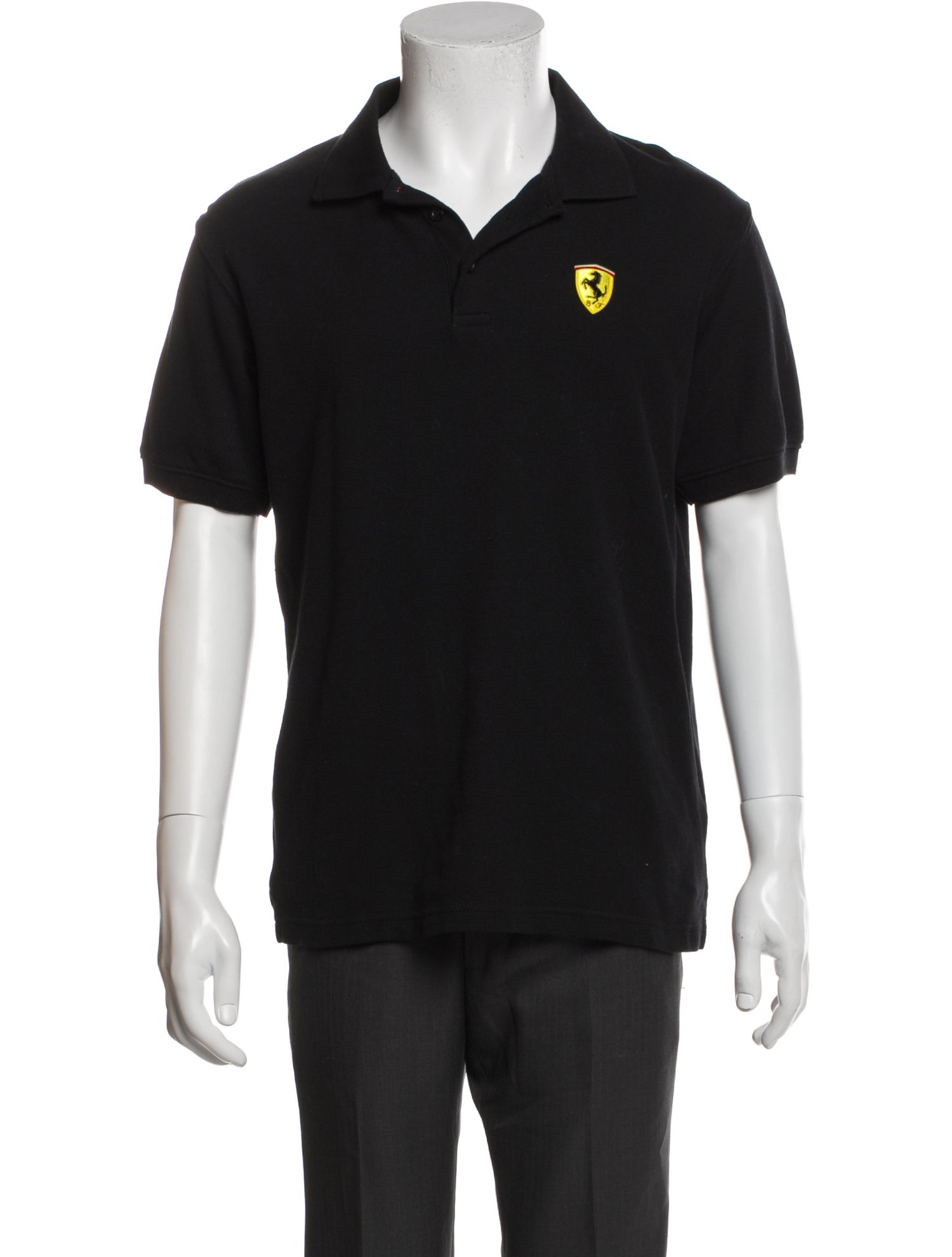 Ferrari Collar Short Sleeve Polo Shirt