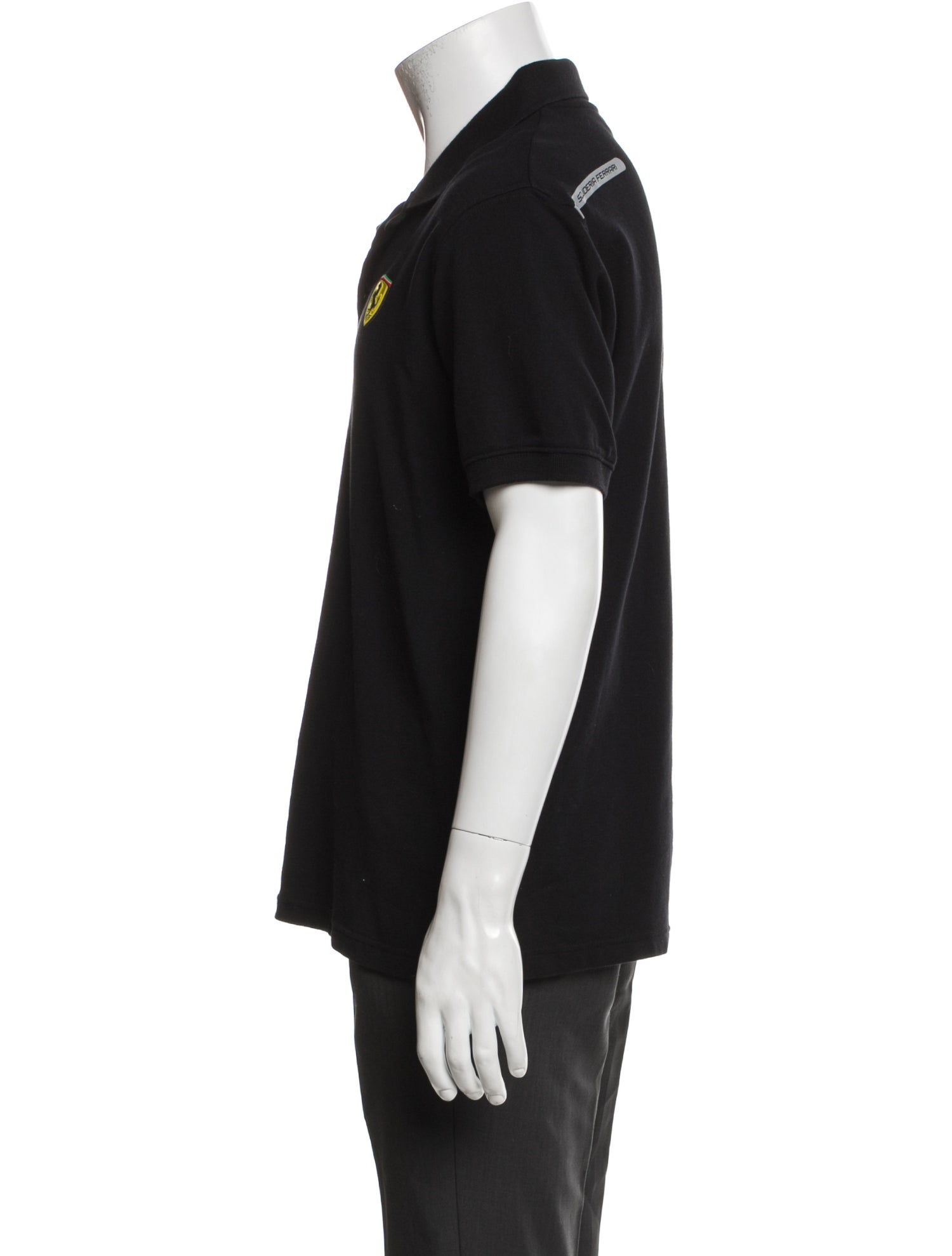 Ferrari Collar Short Sleeve Polo Shirt