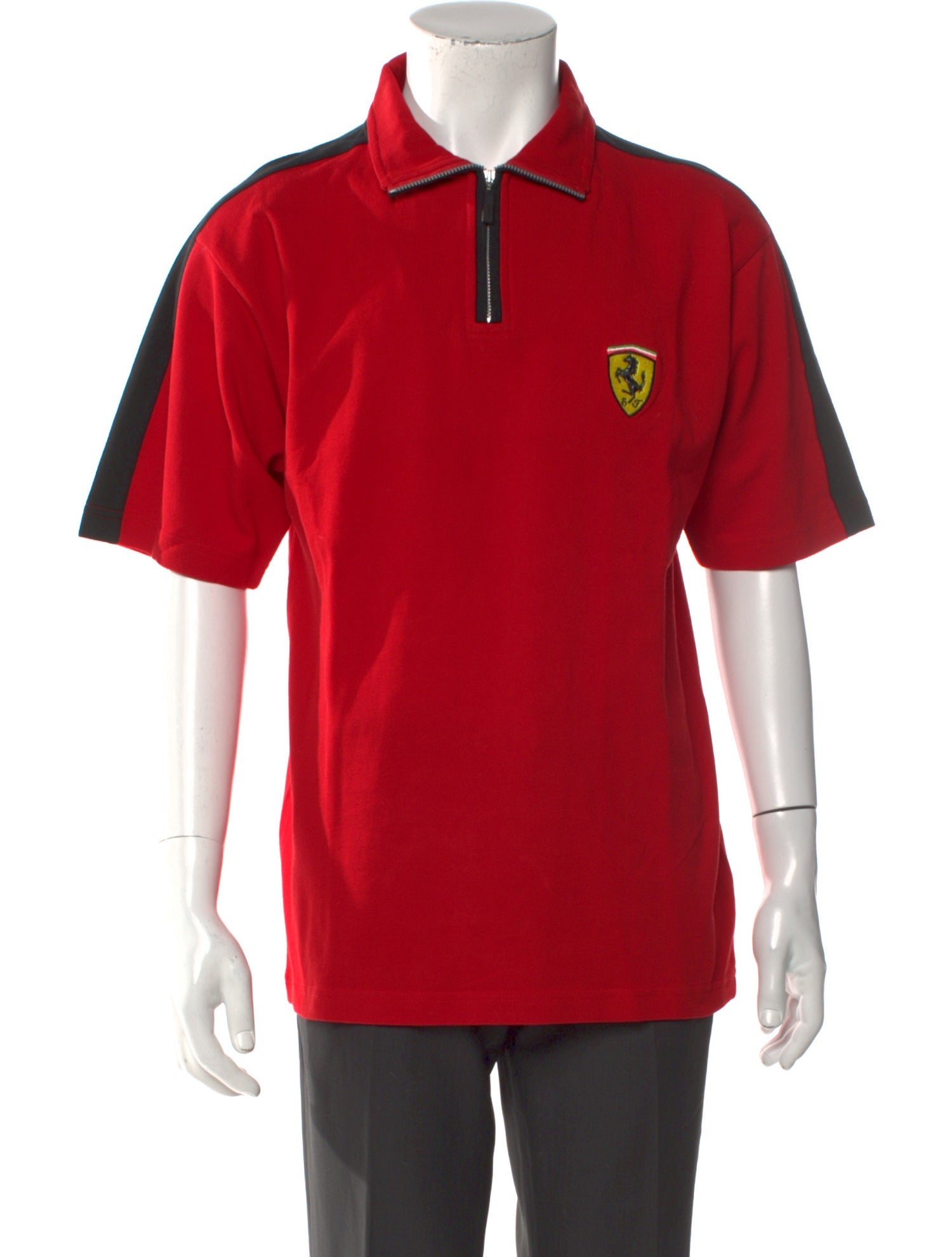 Ferrari Collar Short Sleeve Polo Shirt