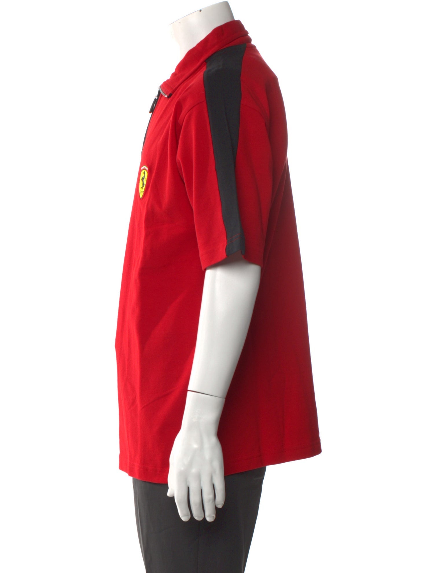 Ferrari Collar Short Sleeve Polo Shirt