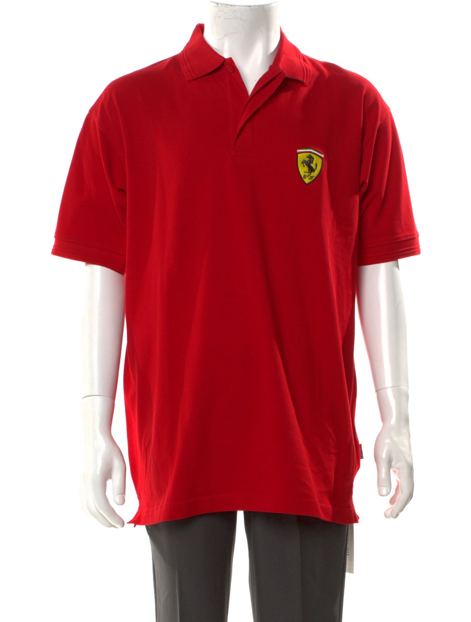 Ferrari Collar Short Sleeve Polo Shirt
