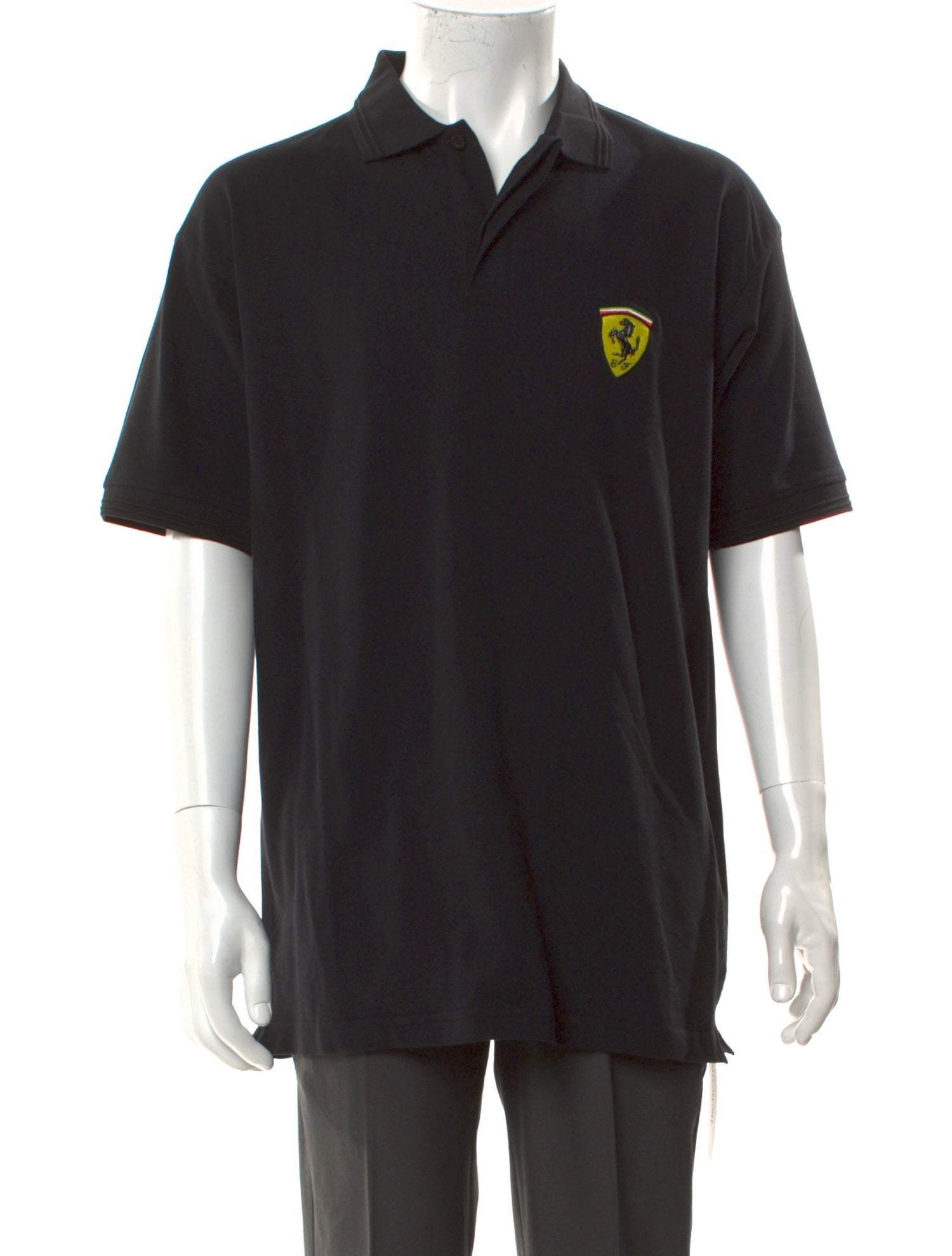 Ferrari Collar Short Sleeve Polo Shirt