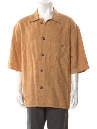 Federico Curradi Linen Three-Quarter Sleeve Shirt