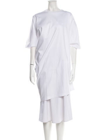 Fforme Tops Bateau Neckline Short Sleeve Tunic XL