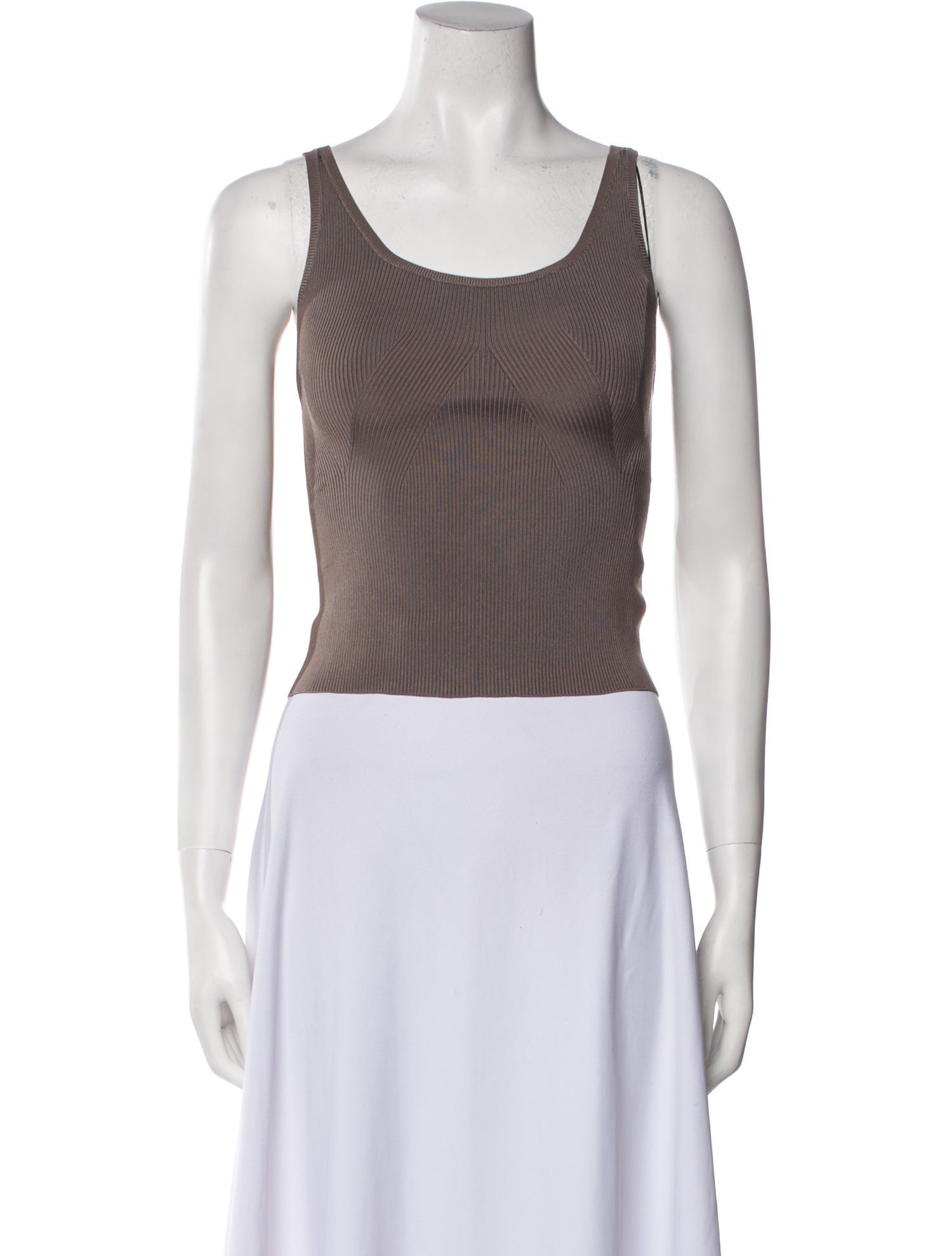 FFORME Scoop Neck Sleeveless Crop Top
