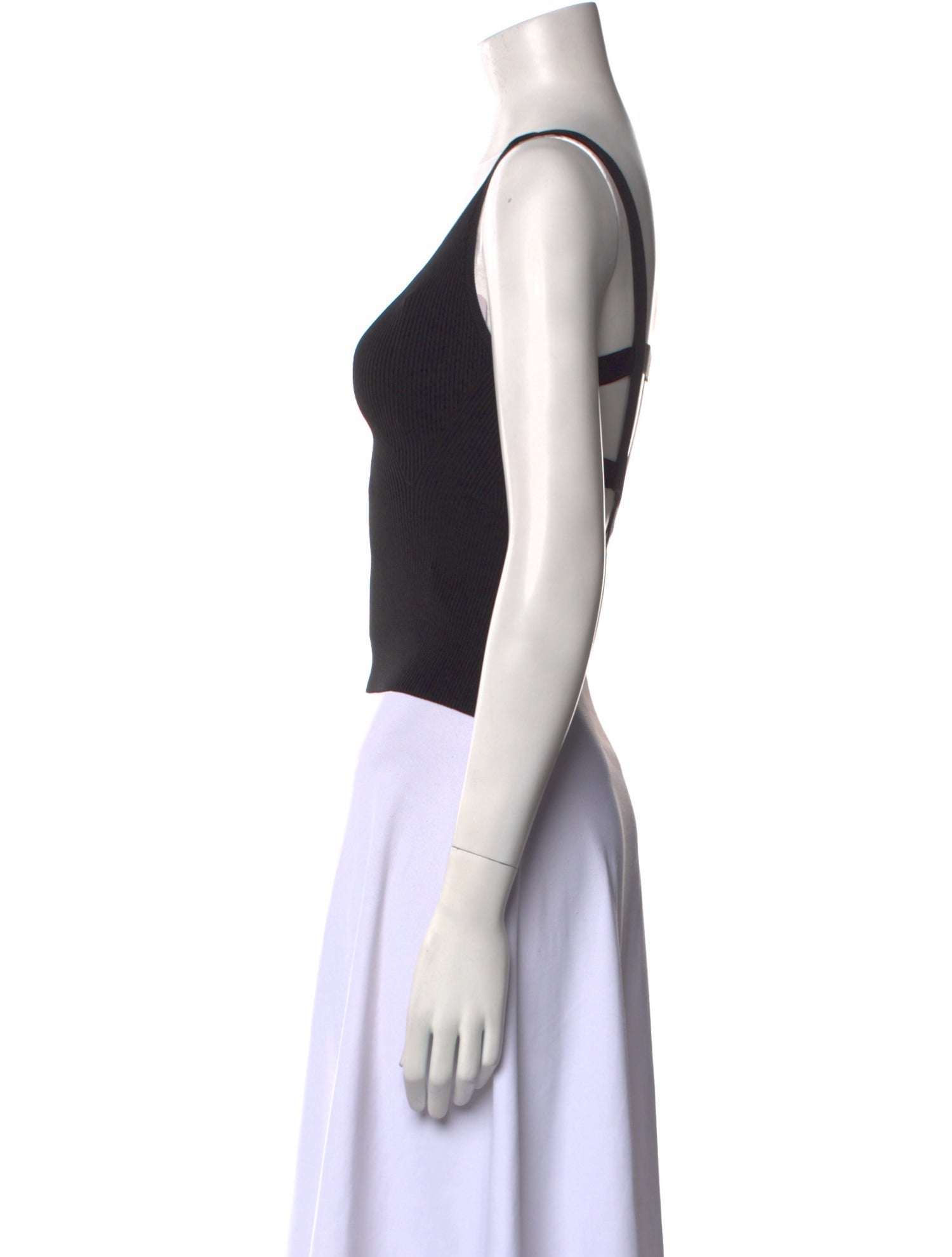 FFORME Scoop Neck Sleeveless Crop Top