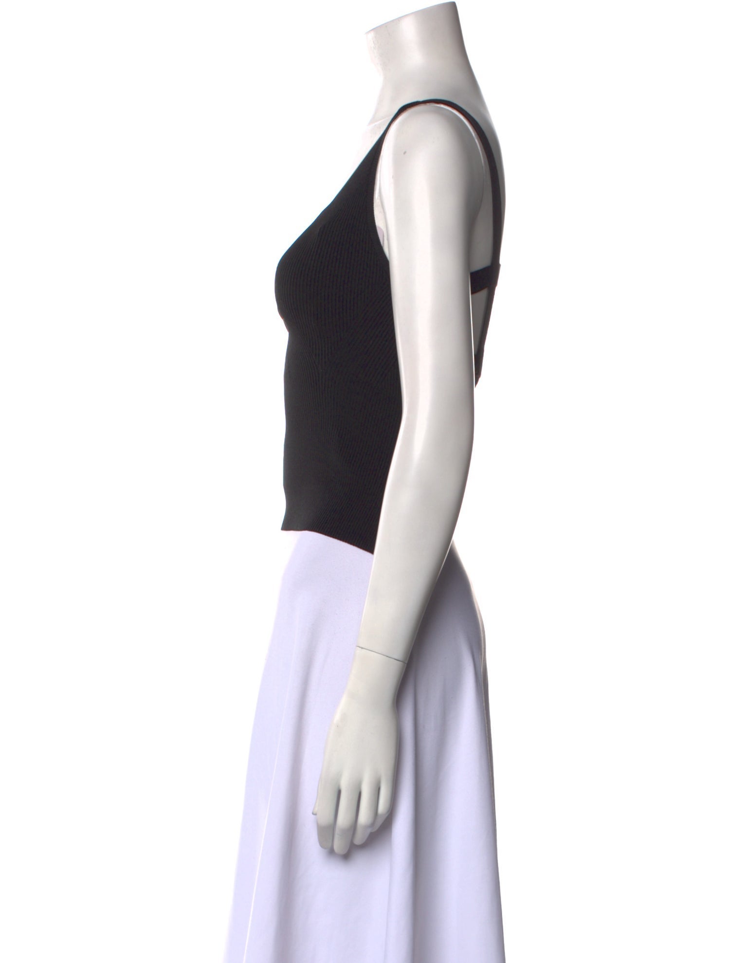 FFORME Scoop Neck Sleeveless Crop Top