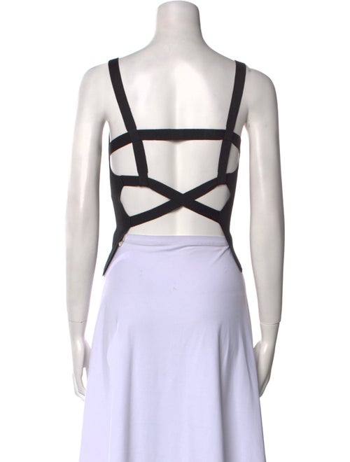 FFORME Scoop Neck Sleeveless Crop Top