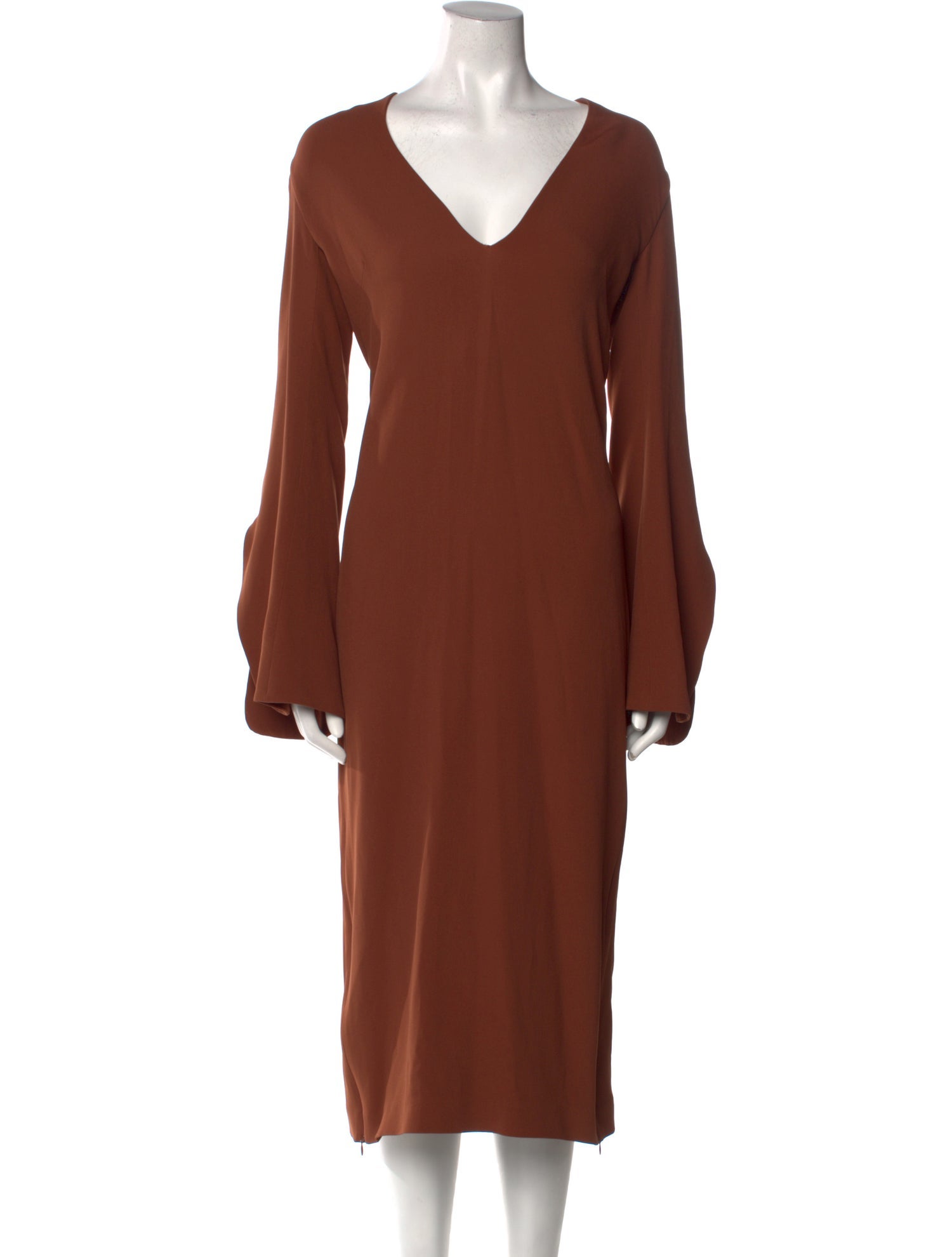 FFORME V-Neck Midi Length Dress