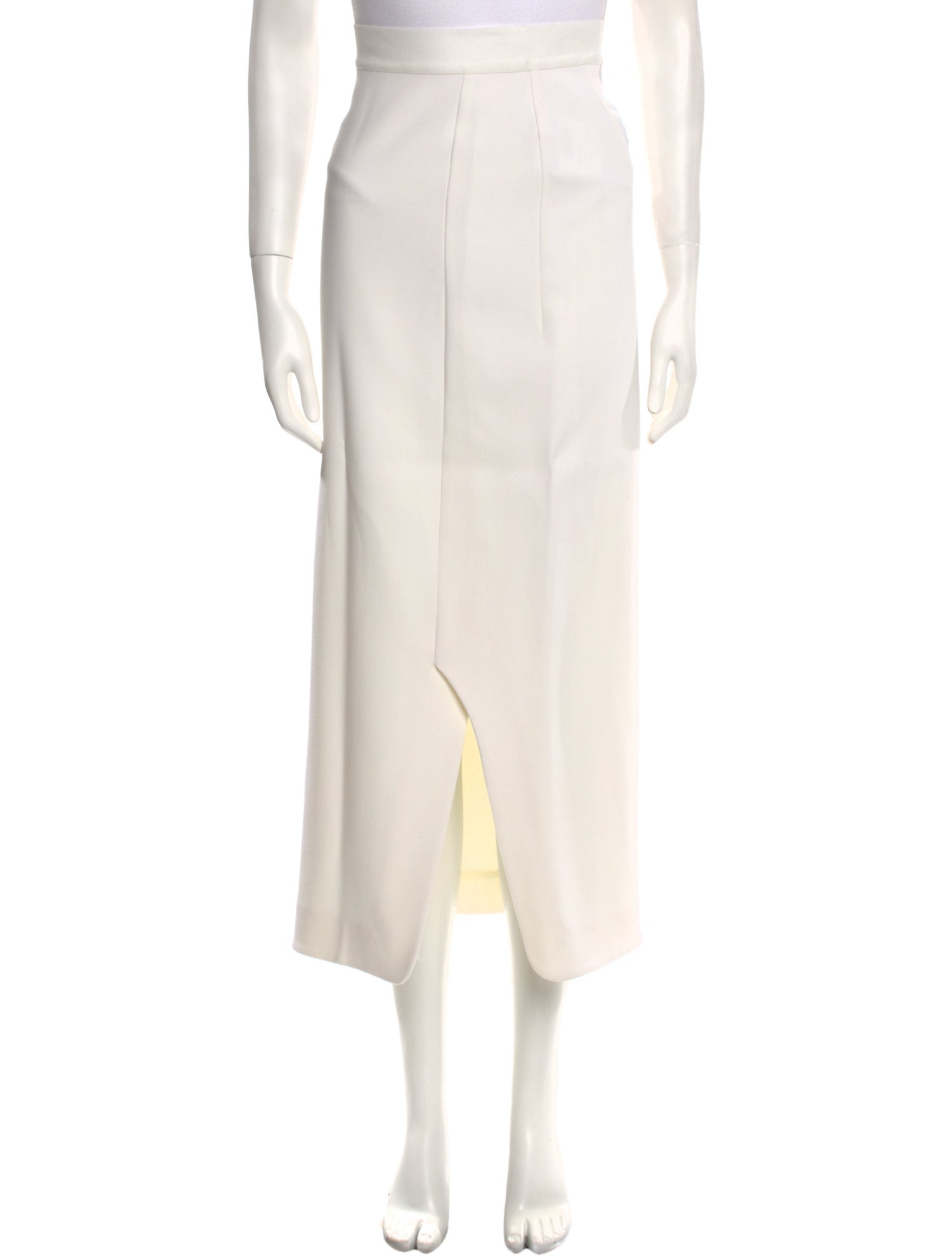 FFORME Virgin Wool Midi Length Skirt