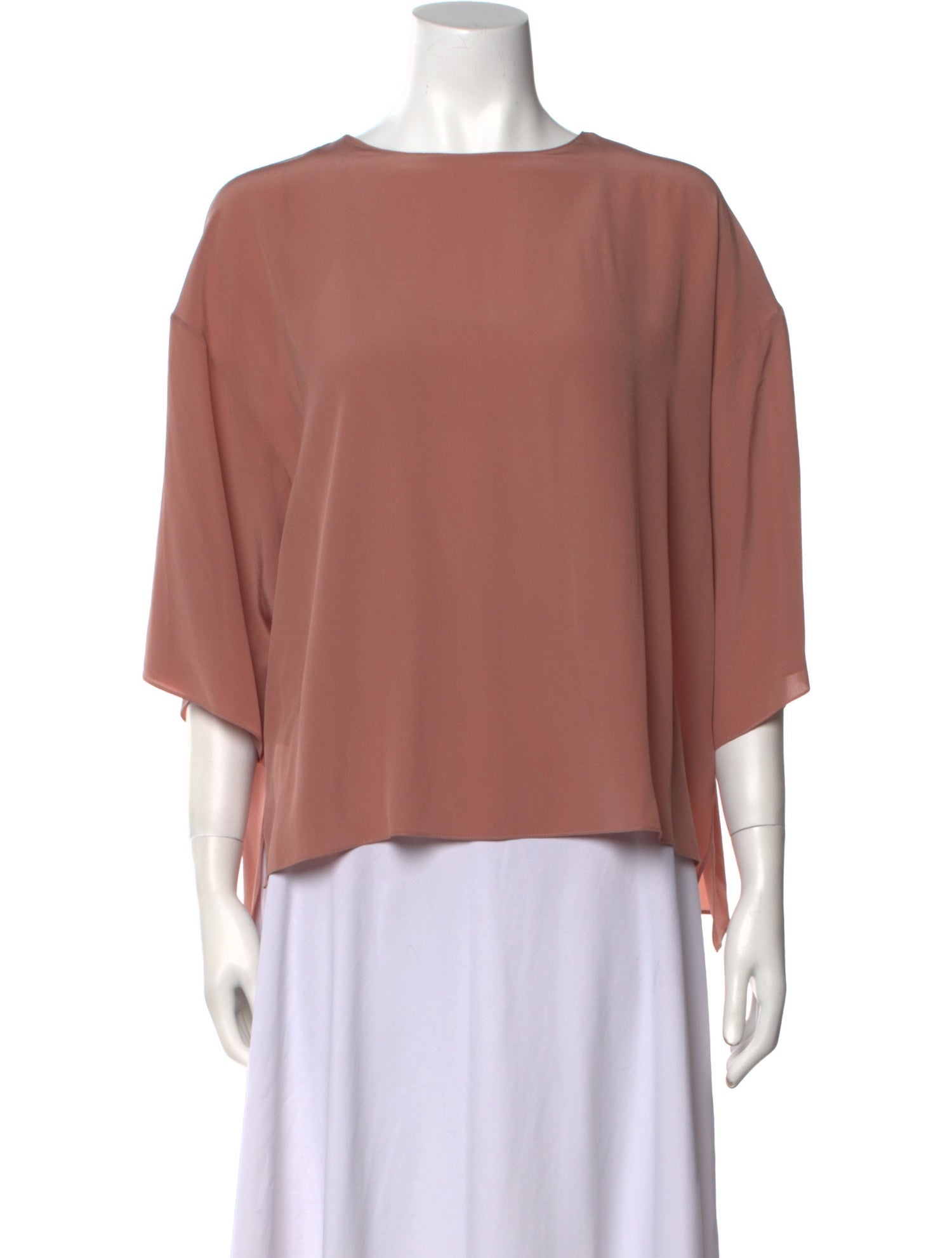 FFORME Silk Bateau Neckline Blouse w/ Tags