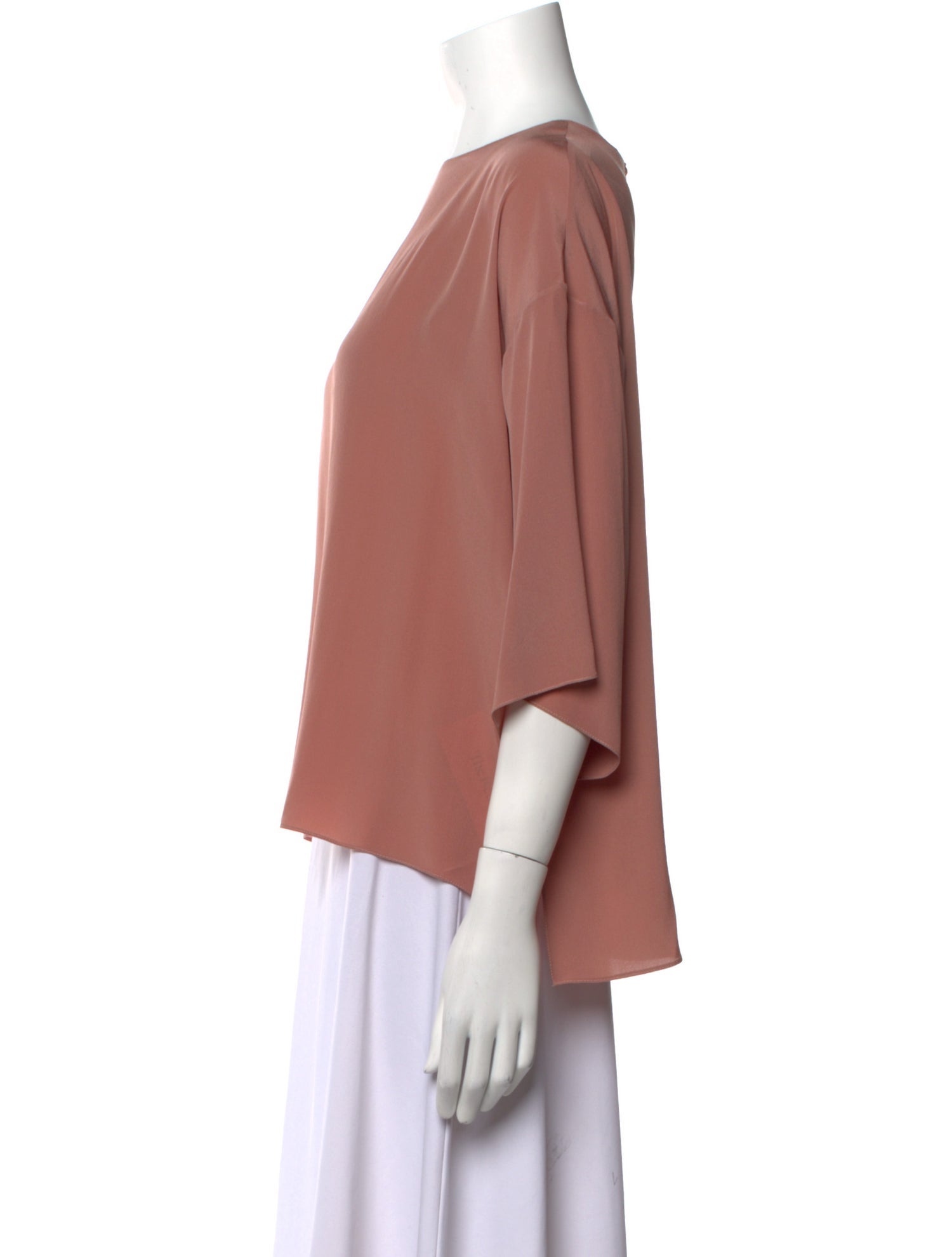 FFORME Silk Bateau Neckline Blouse w/ Tags