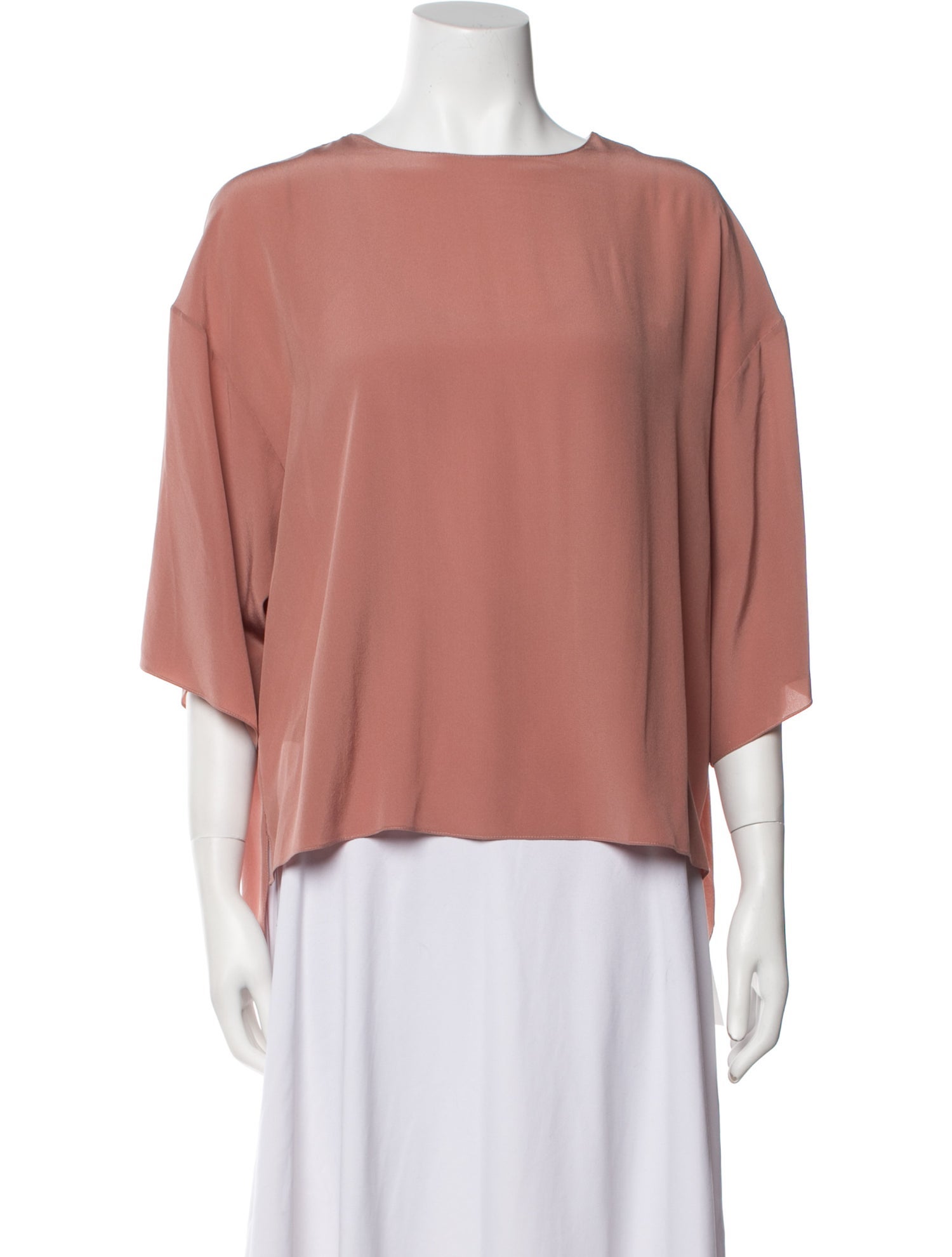 FFORME Silk Bateau Neckline Blouse w/ Tags