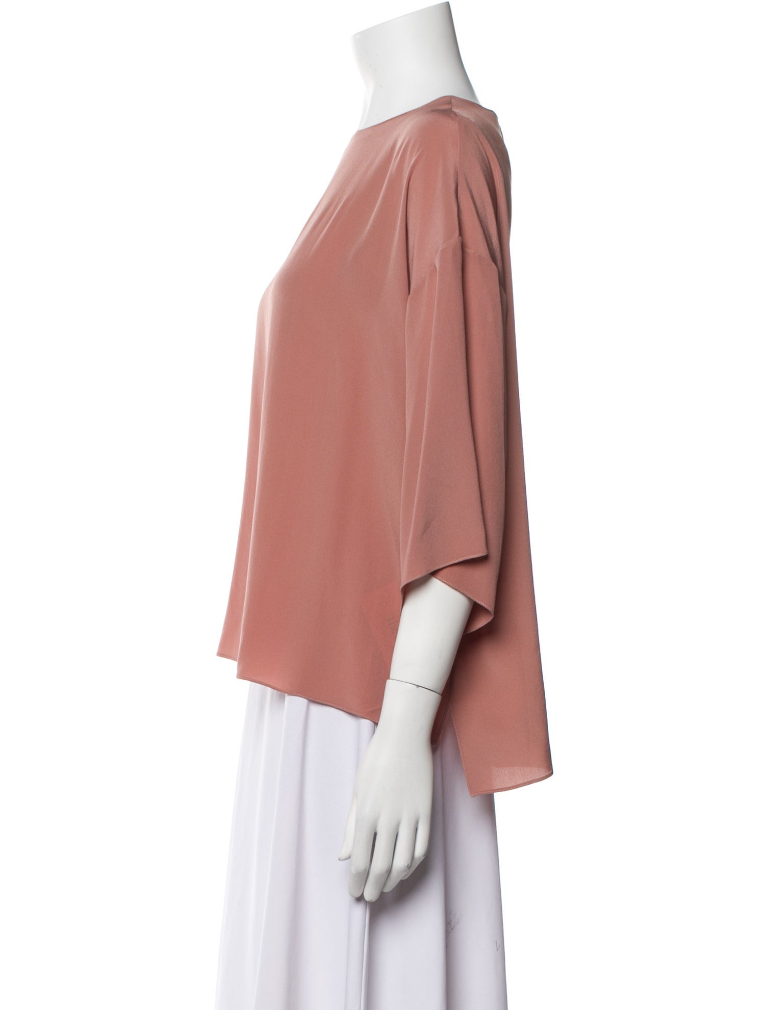 FFORME Silk Bateau Neckline Blouse w/ Tags