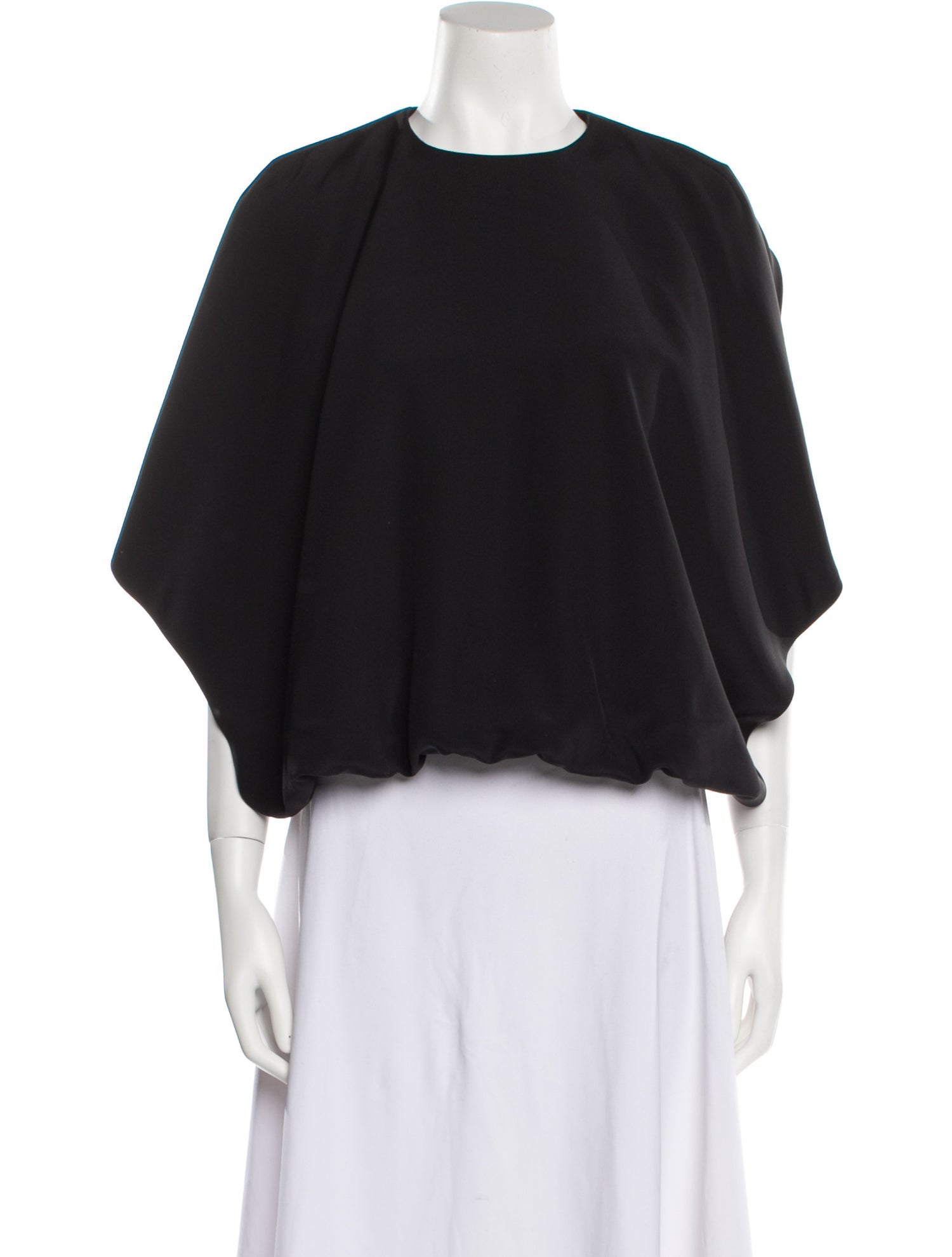 FFORME Silk Crew Neck Crop Top w/ Tags