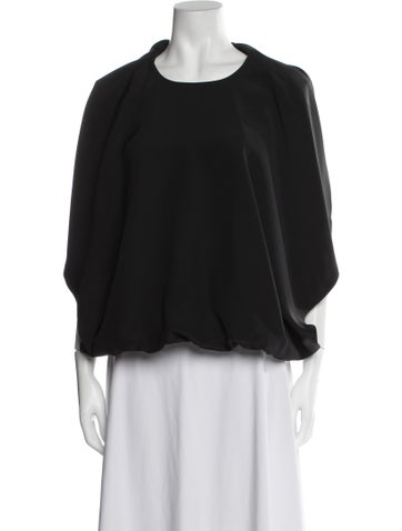 Fforme Tops Silk Crew Neck Blouse M