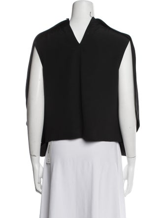 FFORME Silk Crew Neck Blouse