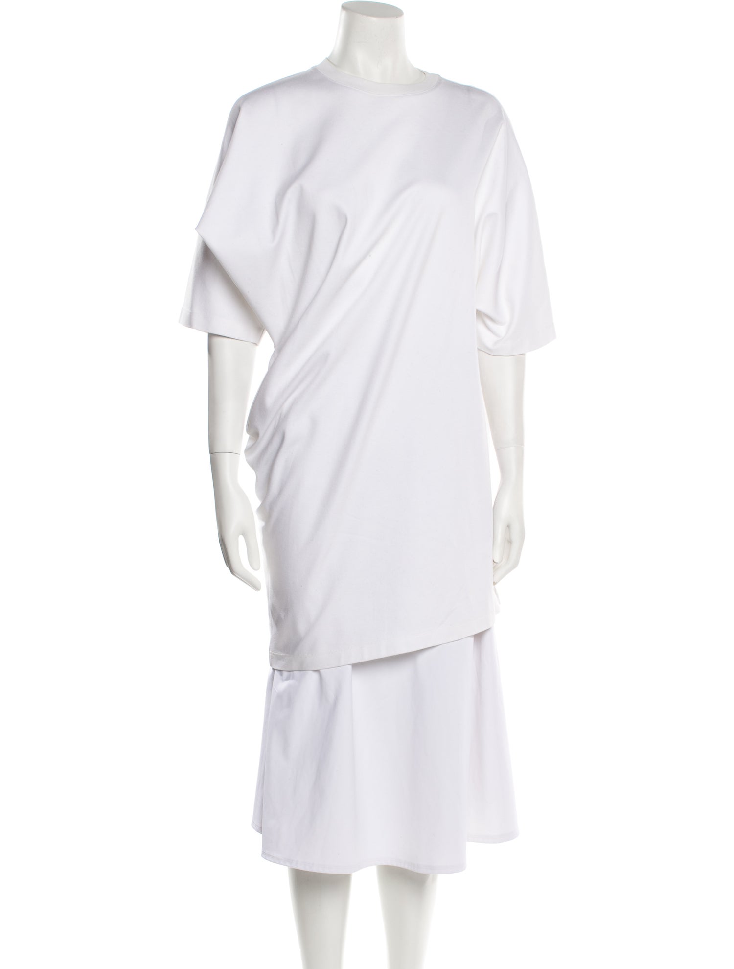 FFORME Bateau Neckline Short Sleeve Tunic