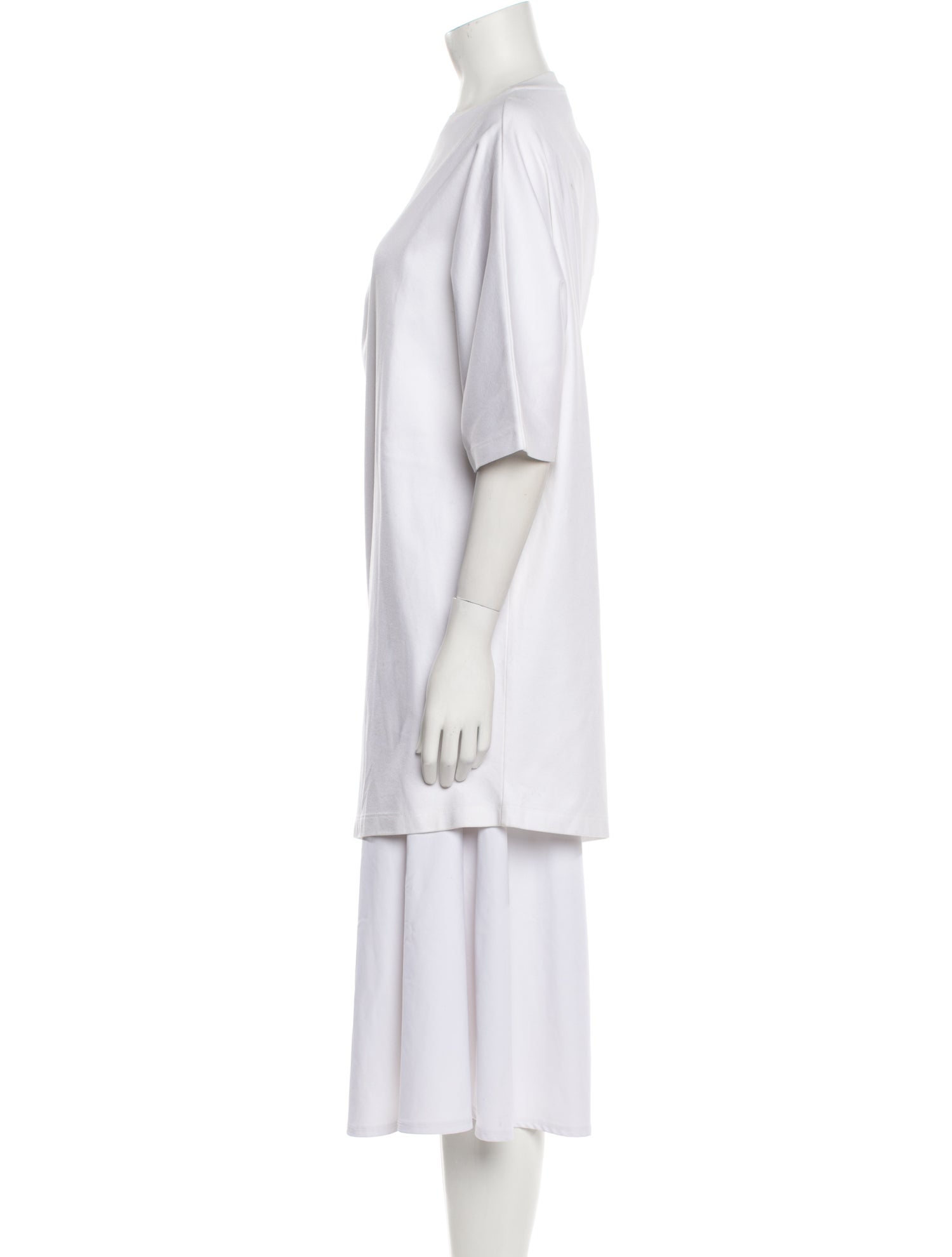 FFORME Bateau Neckline Short Sleeve Tunic