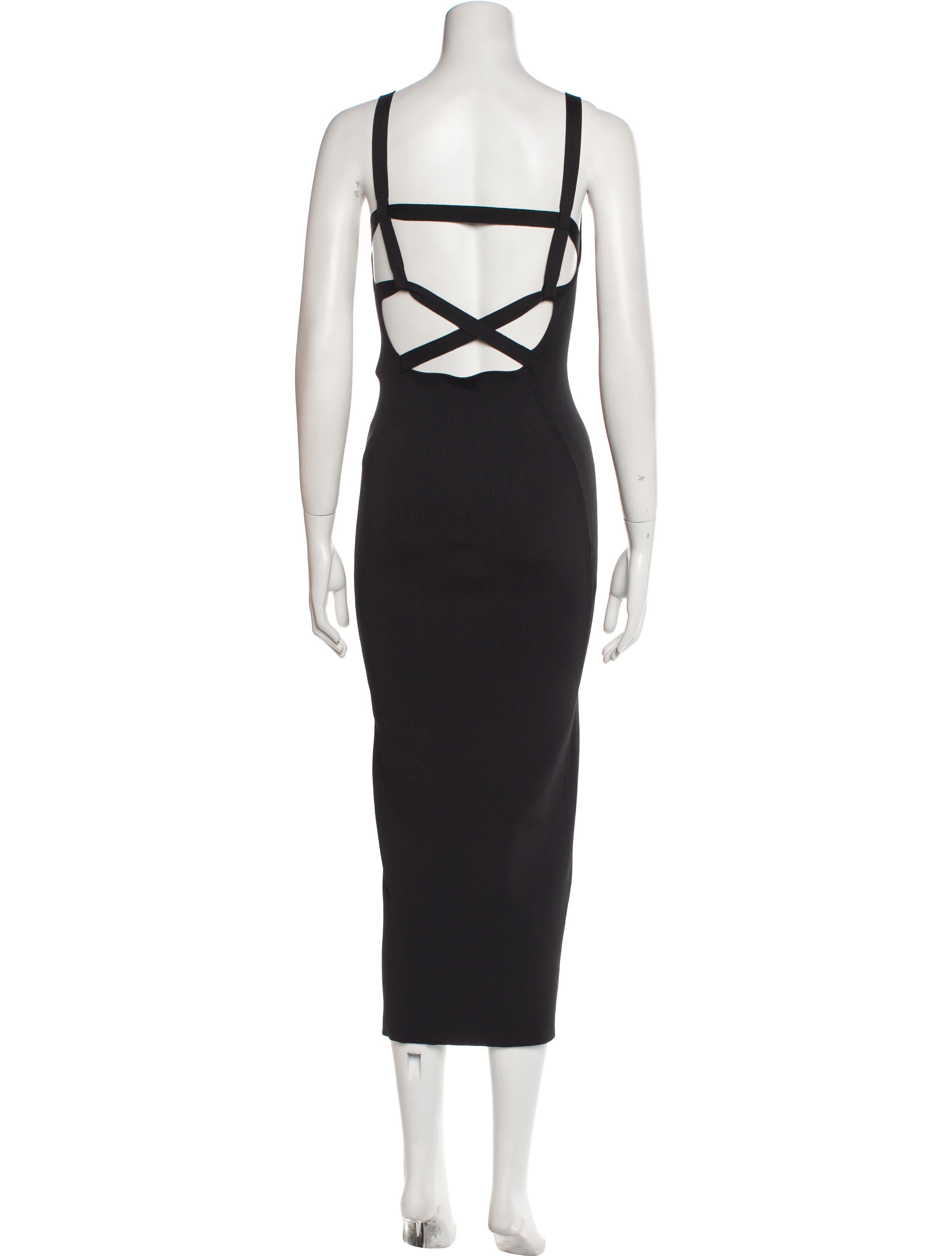 FFORME Scoop Neck Long Dress