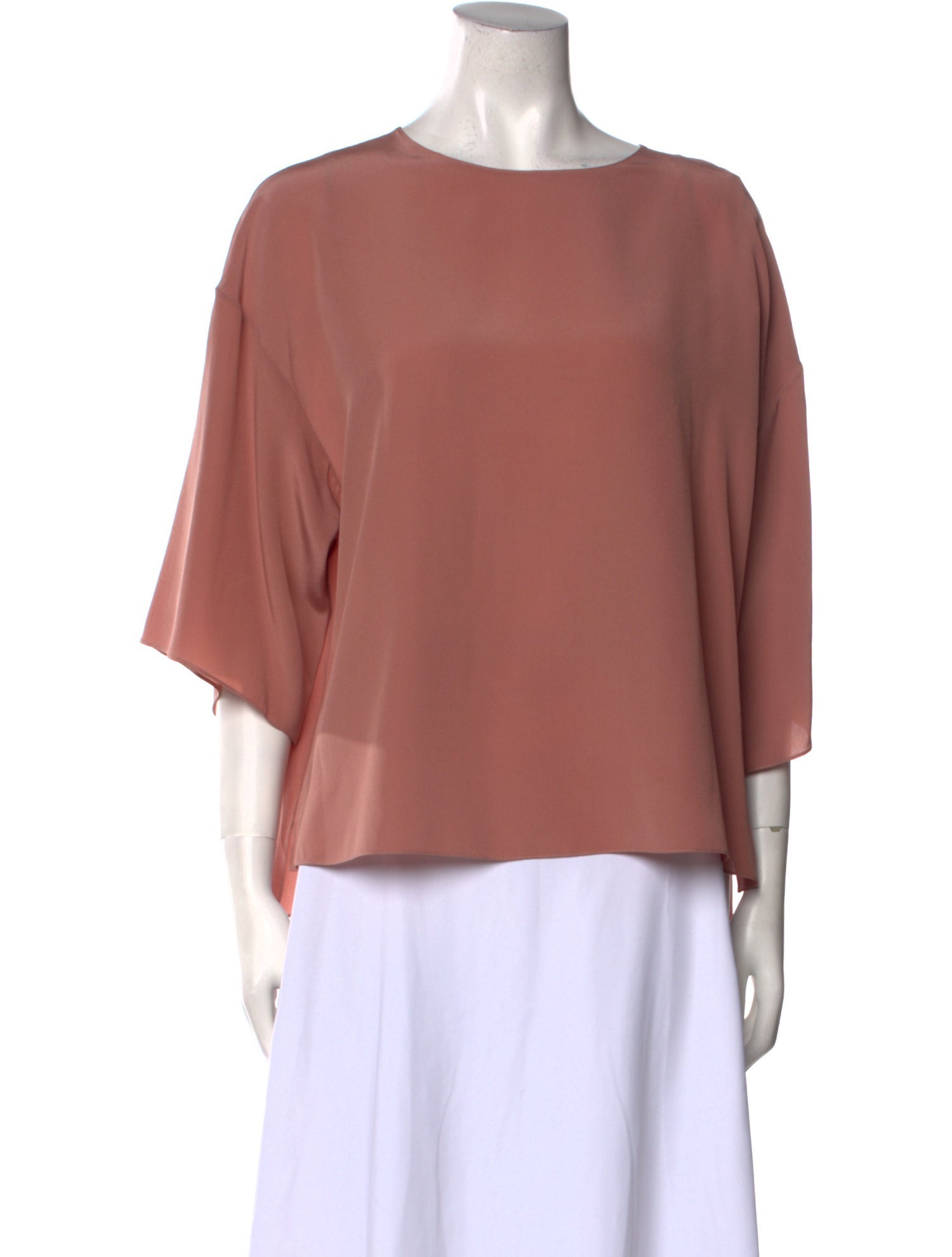 FFORME Silk Bateau Neckline Blouse w/ Tags