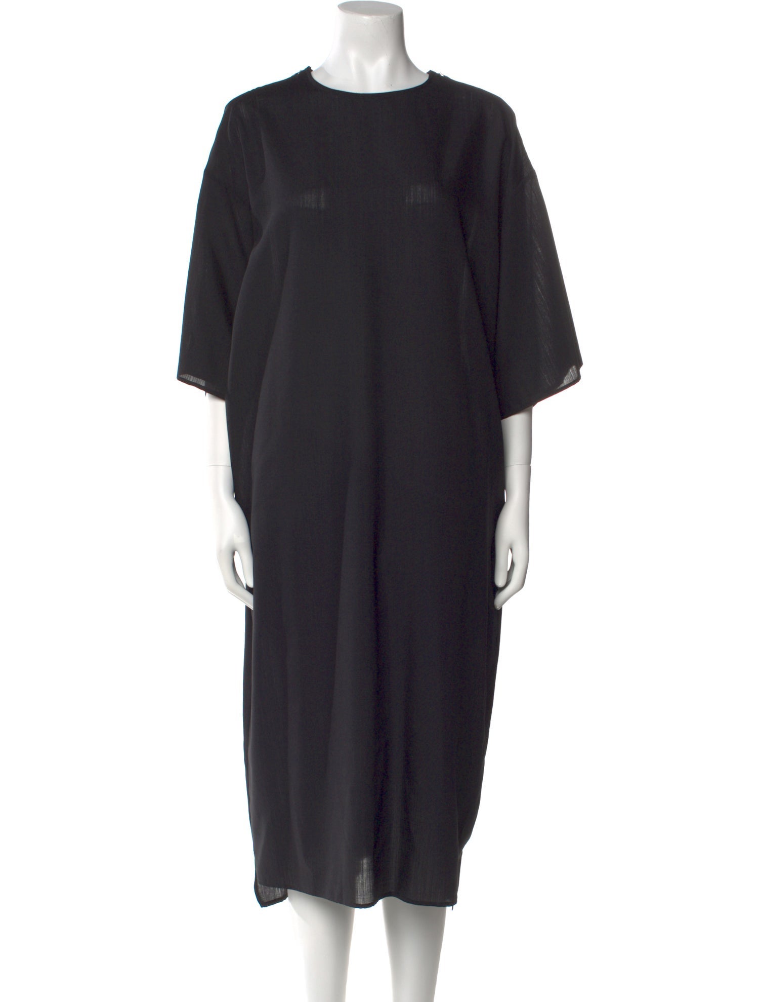 FFORME Crew Neck Long Dress