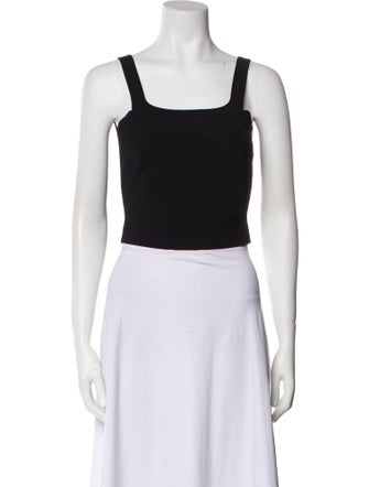 FFORME Square Neckline Sleeveless Crop Top