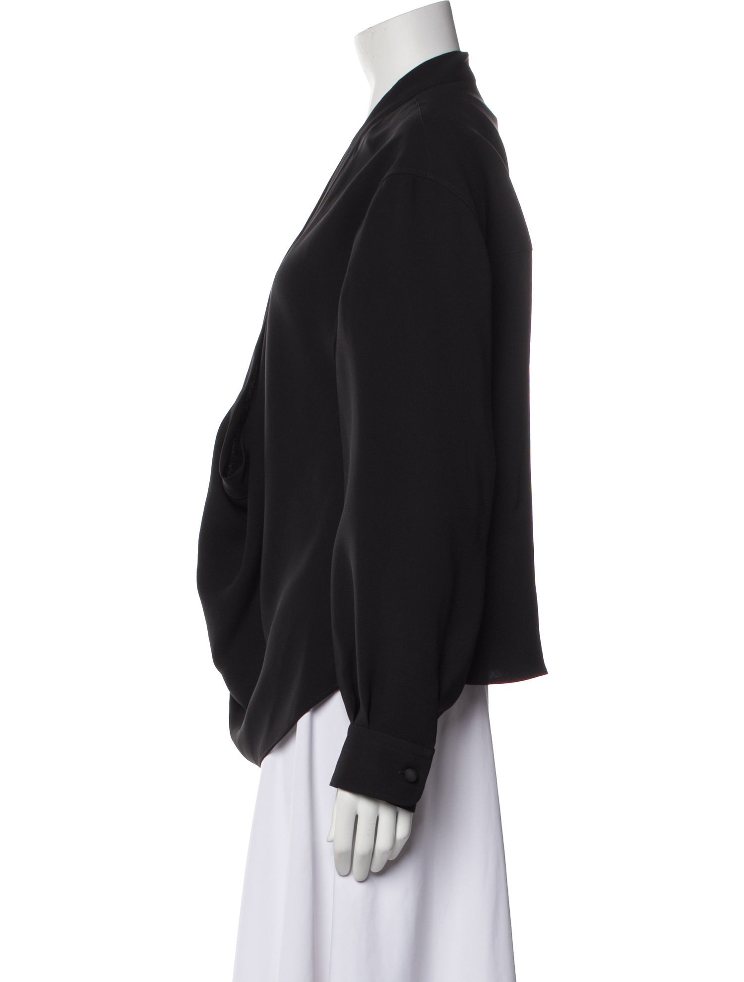 FFORME V-Neck Long Sleeve Blouse