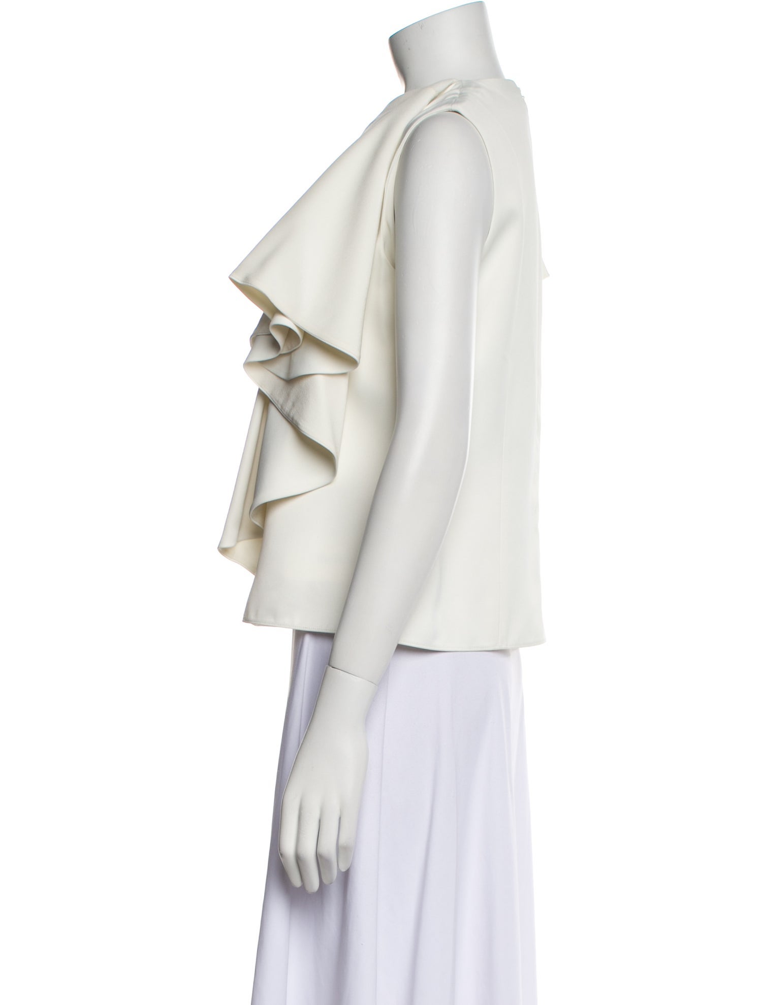 FFORME Cowl Neck Short Sleeve Crop Top