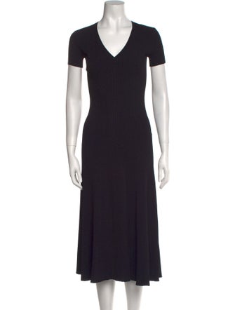 FFORME V-Neck Midi Length Dress