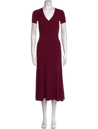 FFORME V-Neck Midi Length Dress