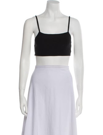 FFORME Square Neckline Sleeveless Crop Top
