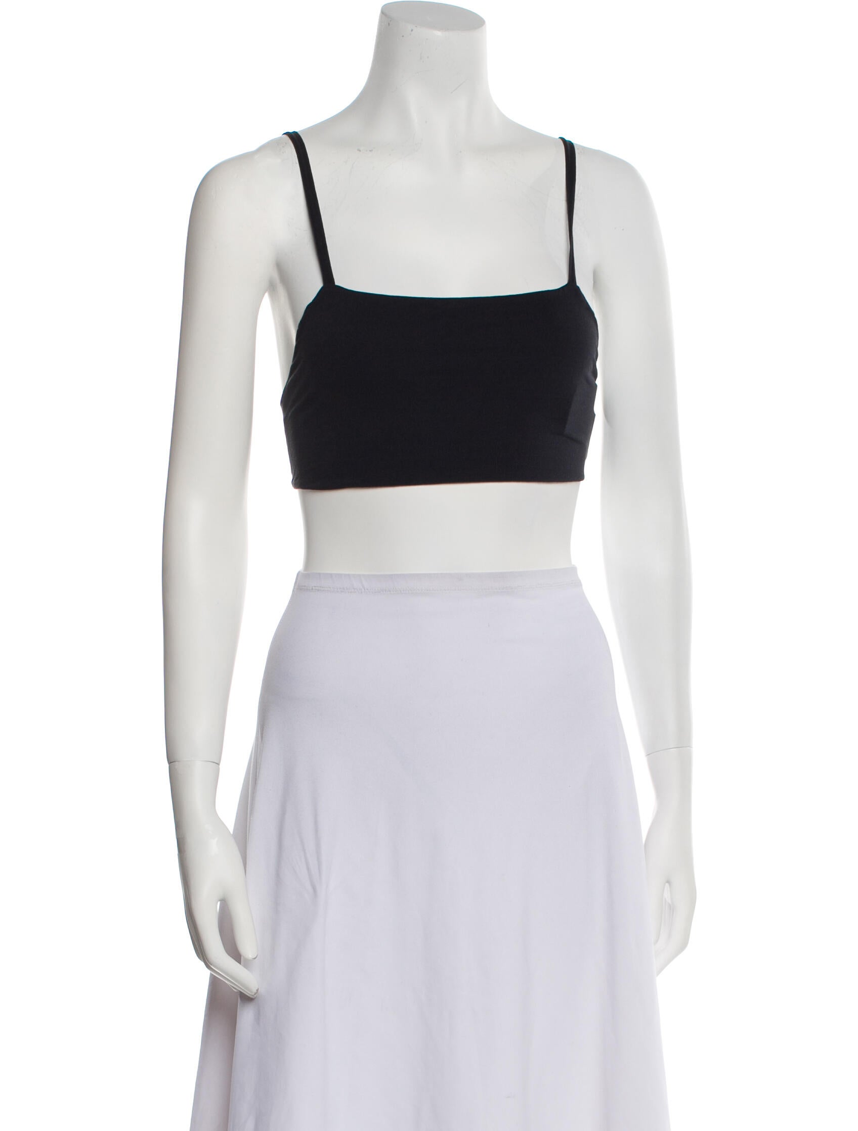 FFORME Square Neckline Sleeveless Crop Top