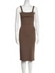 FFORME Square Neckline Midi Length Dress