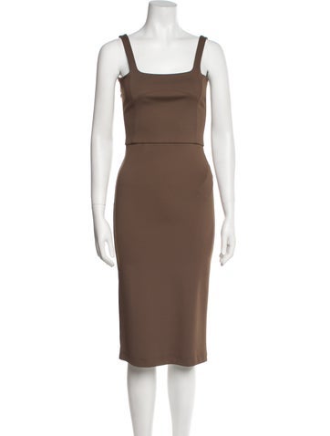 Fforme Dresses Square Neckline Midi Length Dress S