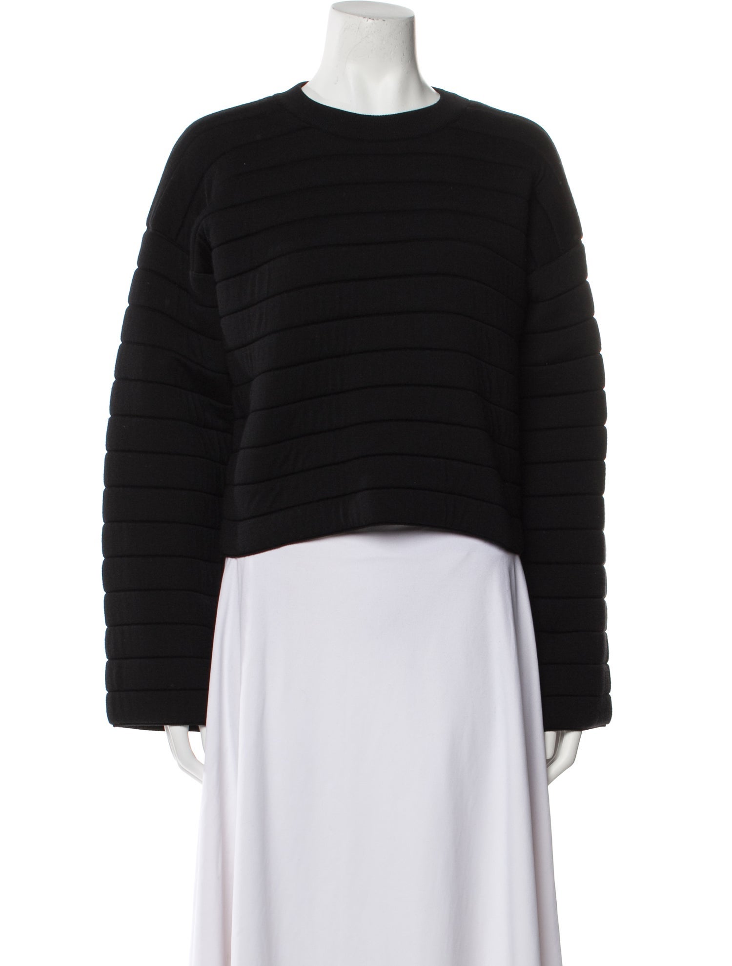 FFORME Striped Crew Neck Sweater