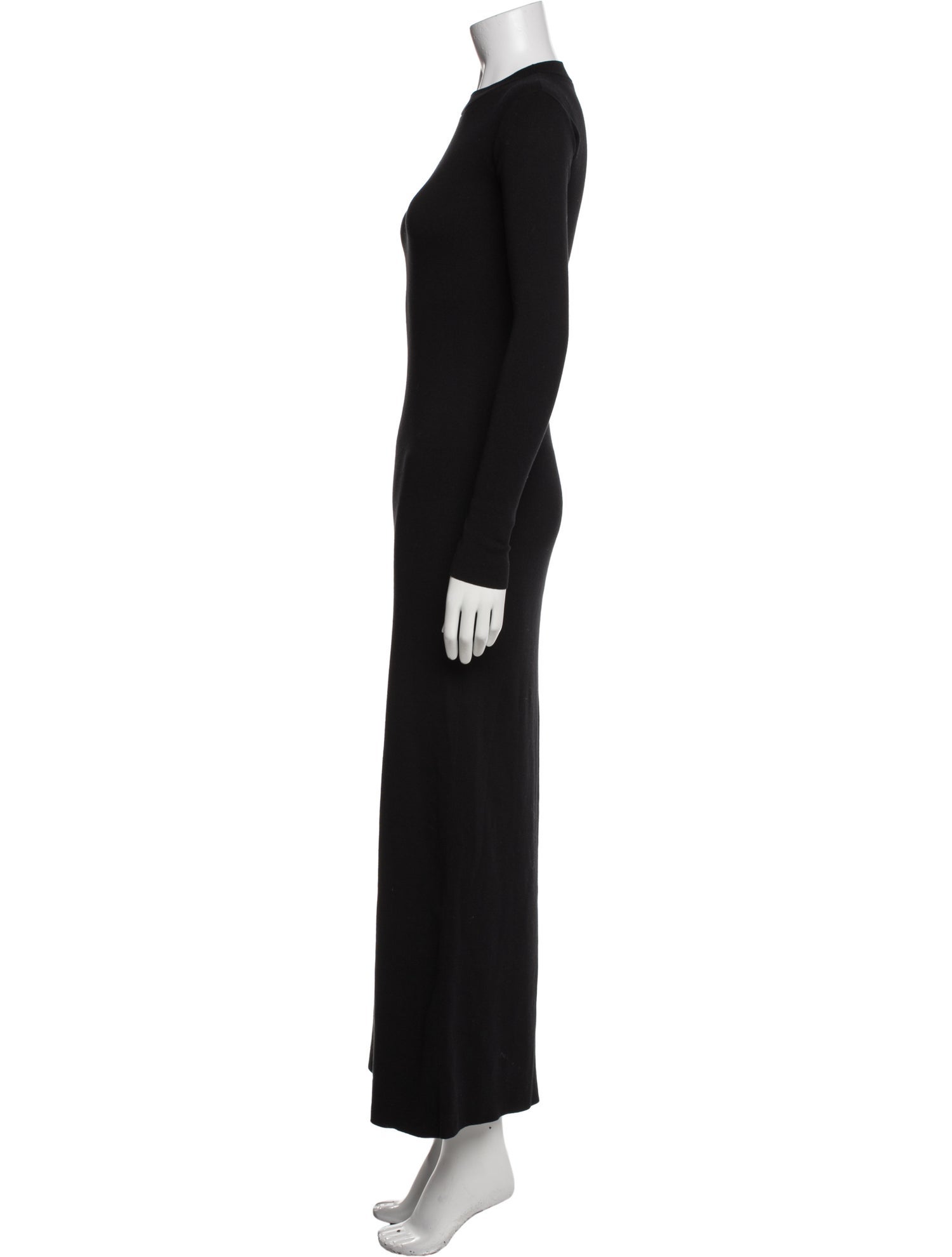 FFORME Crew Neck Long Dress