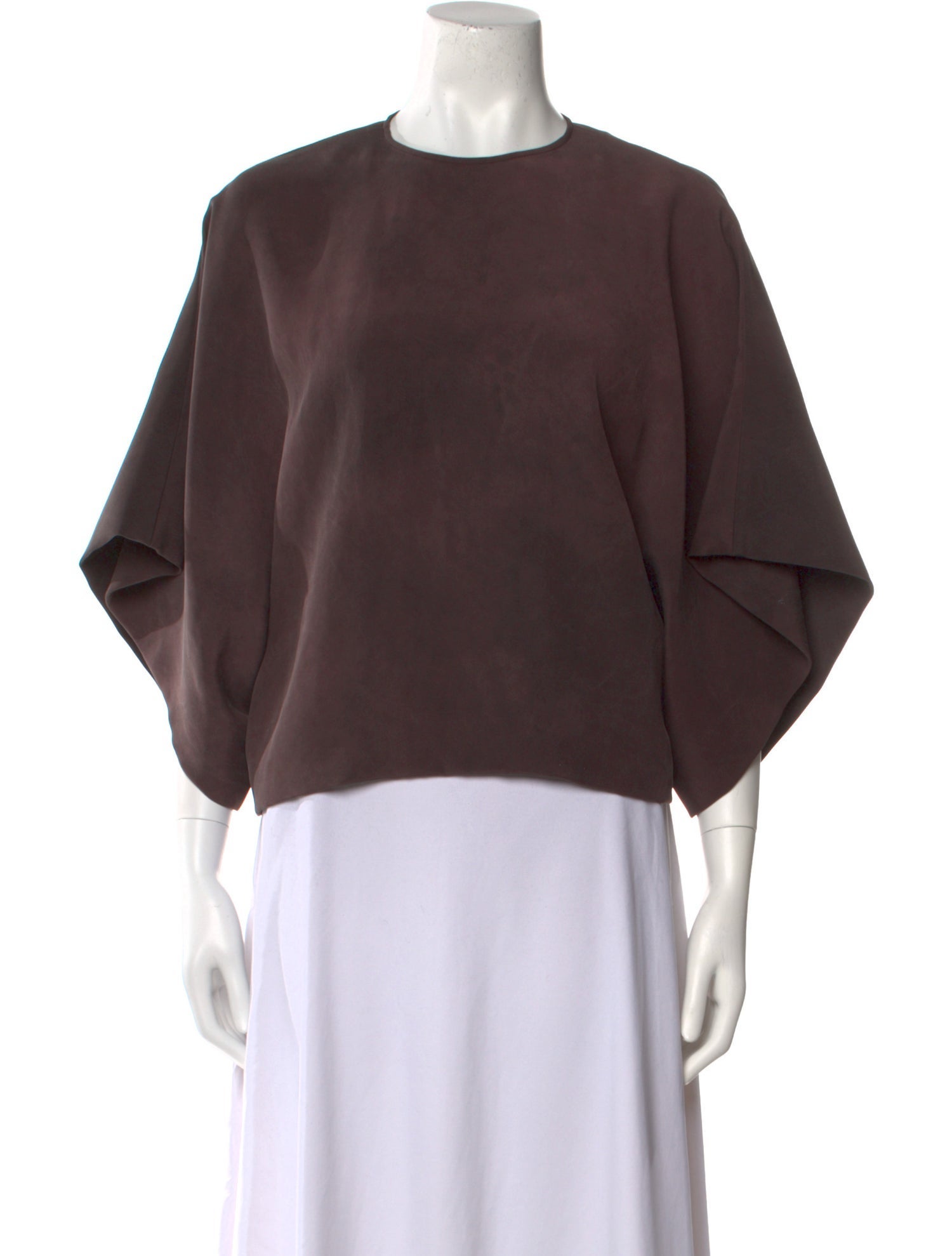 FFORME Crew Neck Three-Quarter Sleeve Sweatshirt