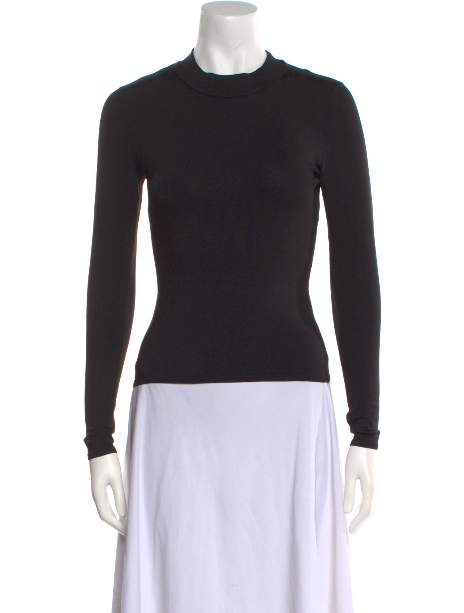 FFORME Mock Neck Long Sleeve Top