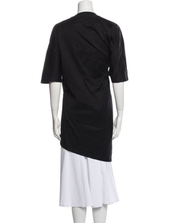 FFORME Mock Neck Short Sleeve Tunic