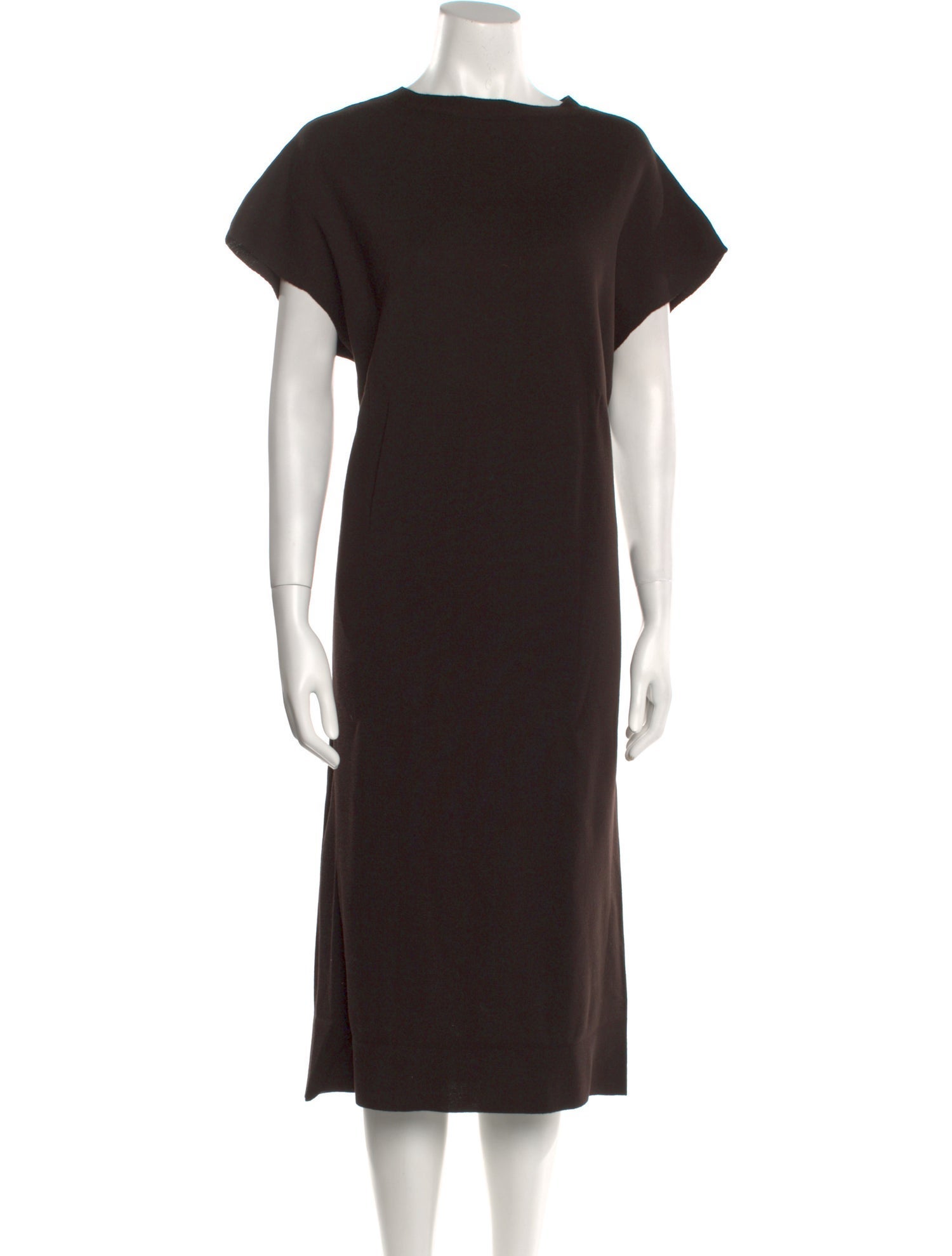 FFORME Bateau Neckline Midi Length Dress