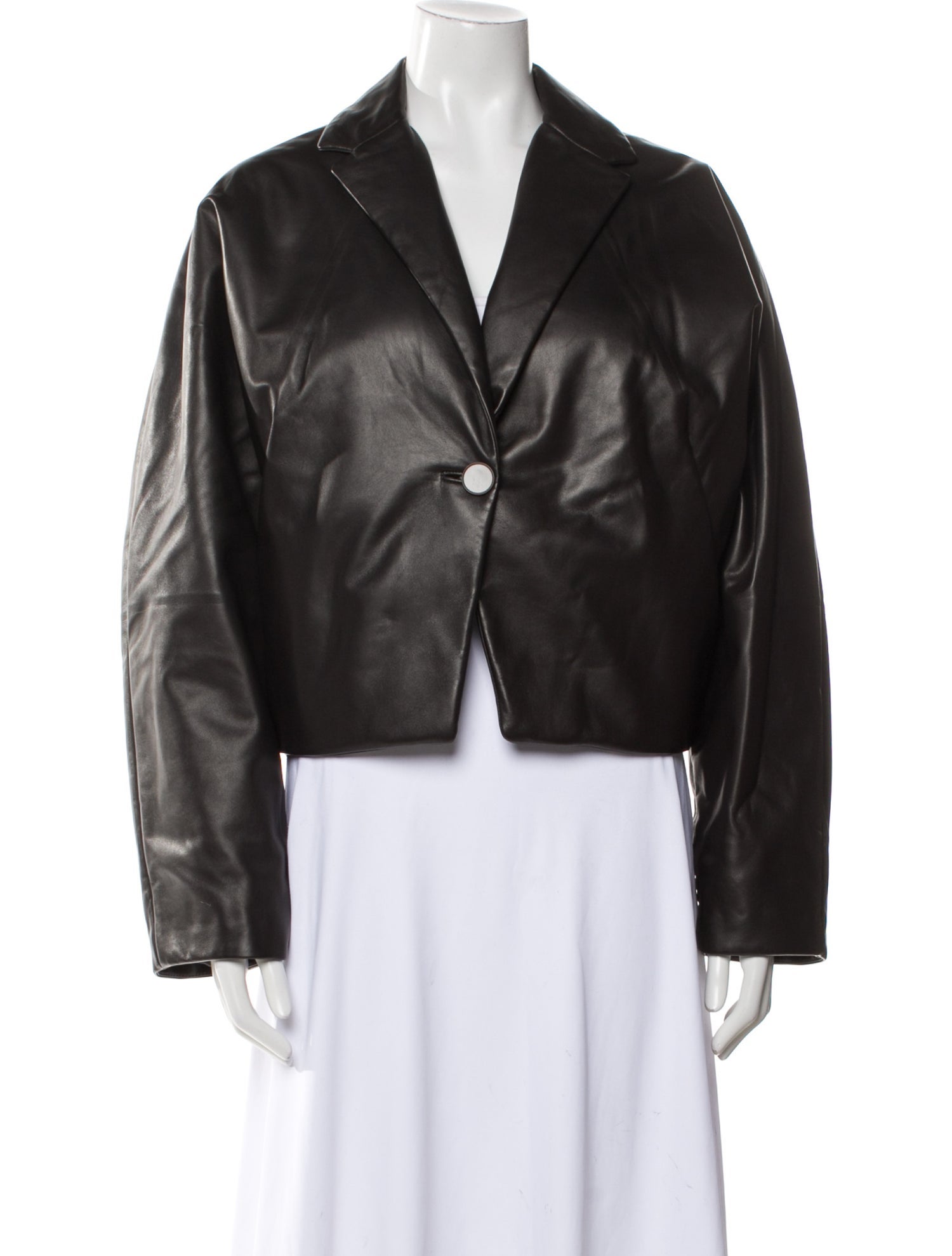 FFORME Leather Bomber Jacket