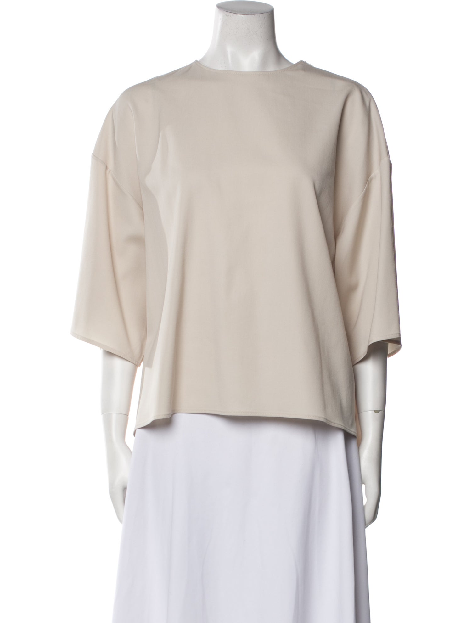 FFORME Wool Bateau Neckline Blouse w/ Tags