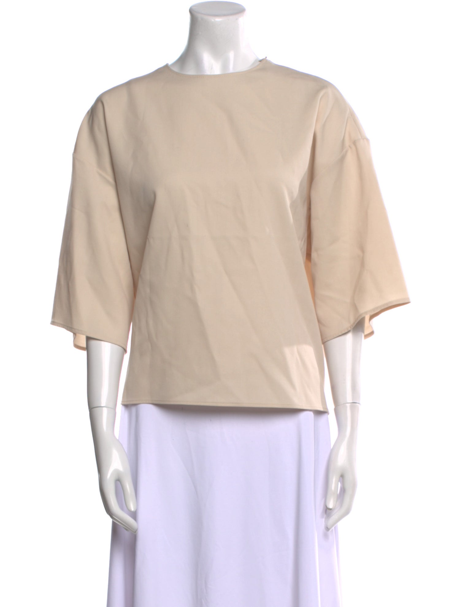 FFORME Wool Bateau Neckline Top