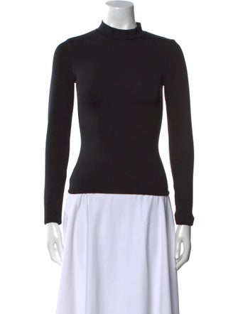 FFORME Silk Mock Neck Top