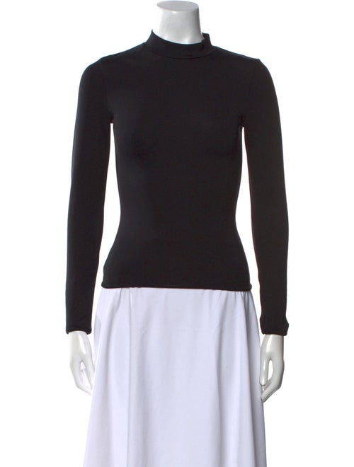 FFORME Silk Mock Neck Top