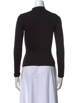 FFORME Silk Mock Neck Top