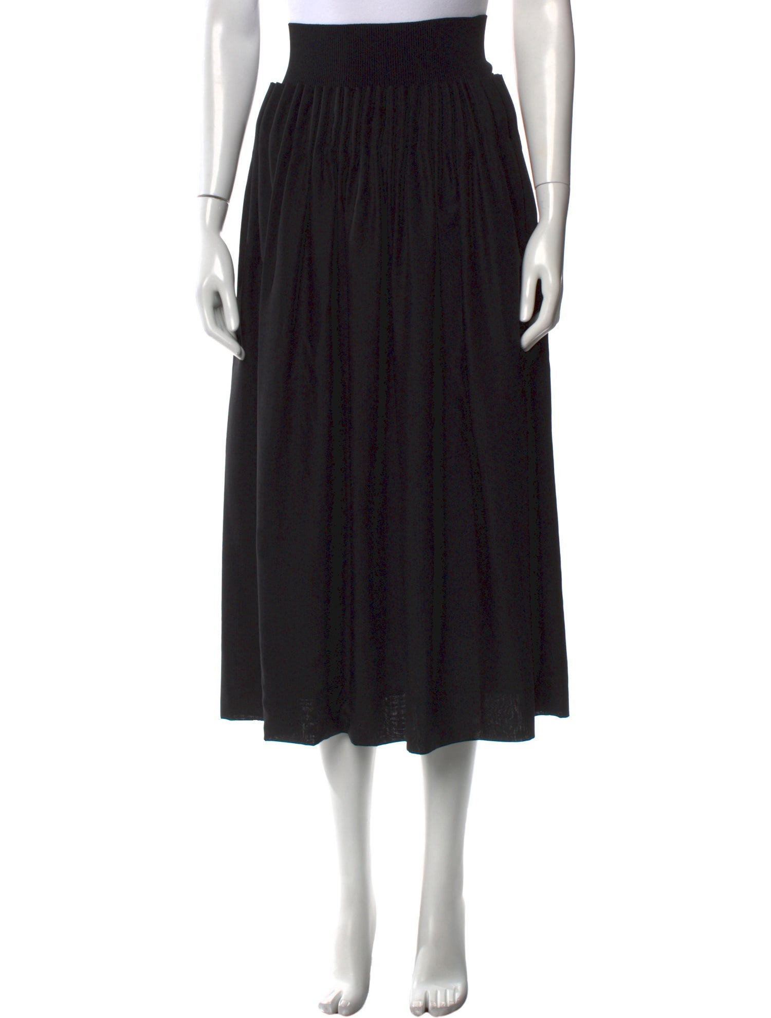 FFORME Virgin Wool Midi Length Skirt